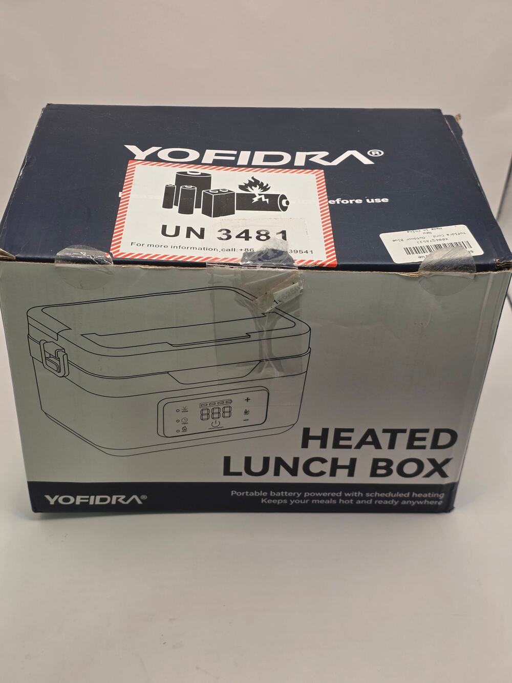 1.5L Cordless Heated Lunch Box 10000mAh Battery 75W w/ Carry Bag